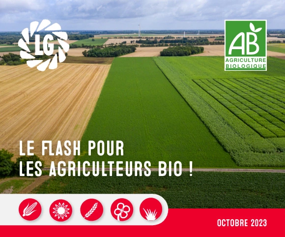 Visuel Le Flash pour les agriculteurs Bio - octobre 2023